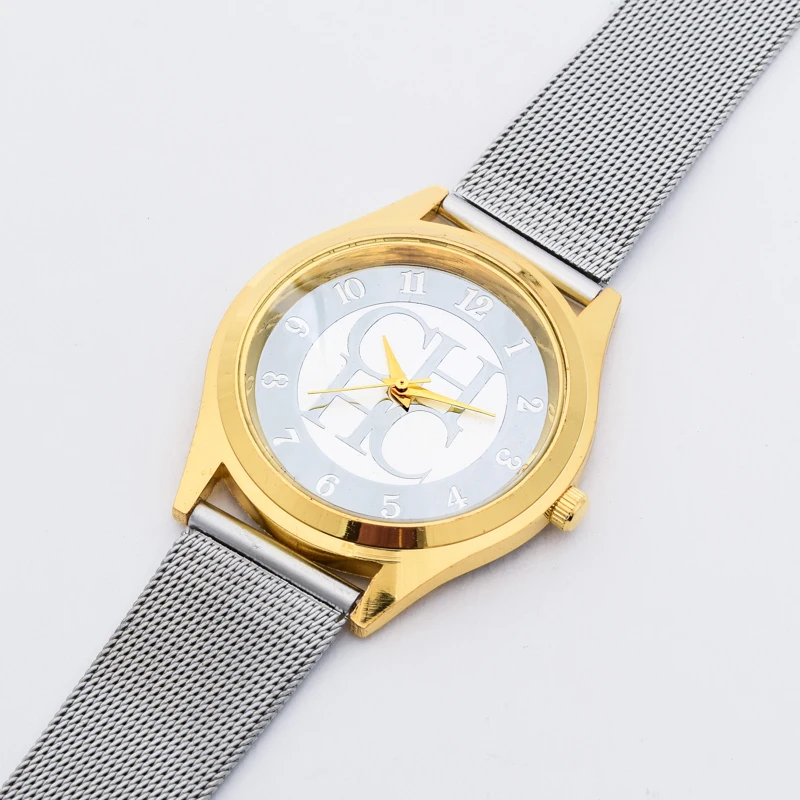01 new luxury ch brand gold crystal casual quartz watch reloj mujer women metal mesh stainless steel dress watches zegarek hot free global shipping