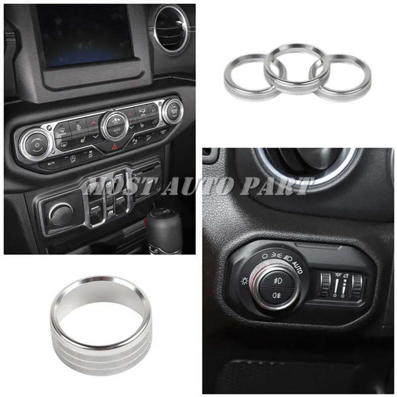 

Внутренняя консоль для фар и ручки кондиционера, крышка для Jeep Wrangler JL 2018-2021, красный/серебристый/синий/черный, автомобильные аксессуары для ...