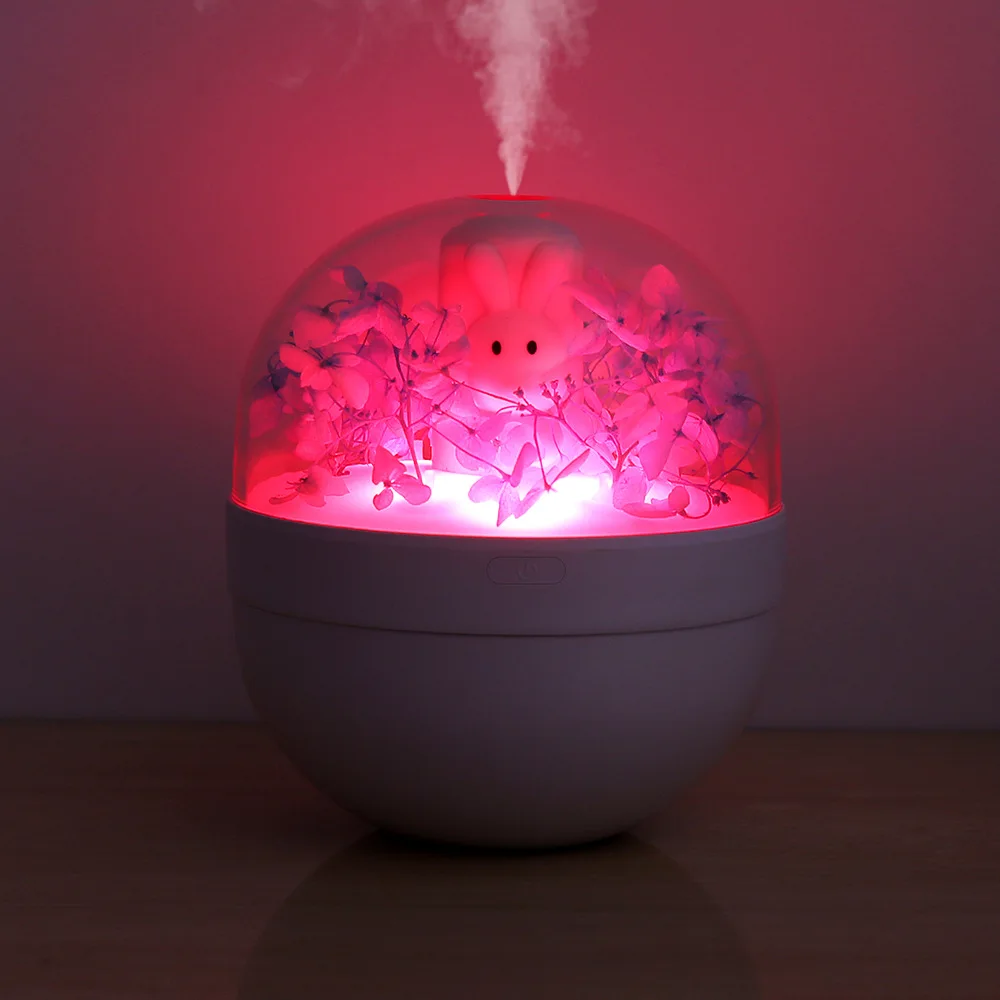 

Battery Air Humidifier 220ML Rabbit Diffuser Rechargeable Humidificator USB Aorma Essential Oil Diffuser Cool Mist Maker Fogger