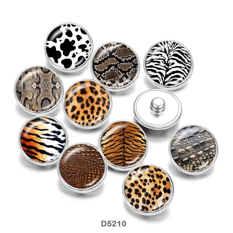 

Леопардовый Тигр дизайнерские стеклянные кабошоны DIY Браслеты с пуговицами CD5210
