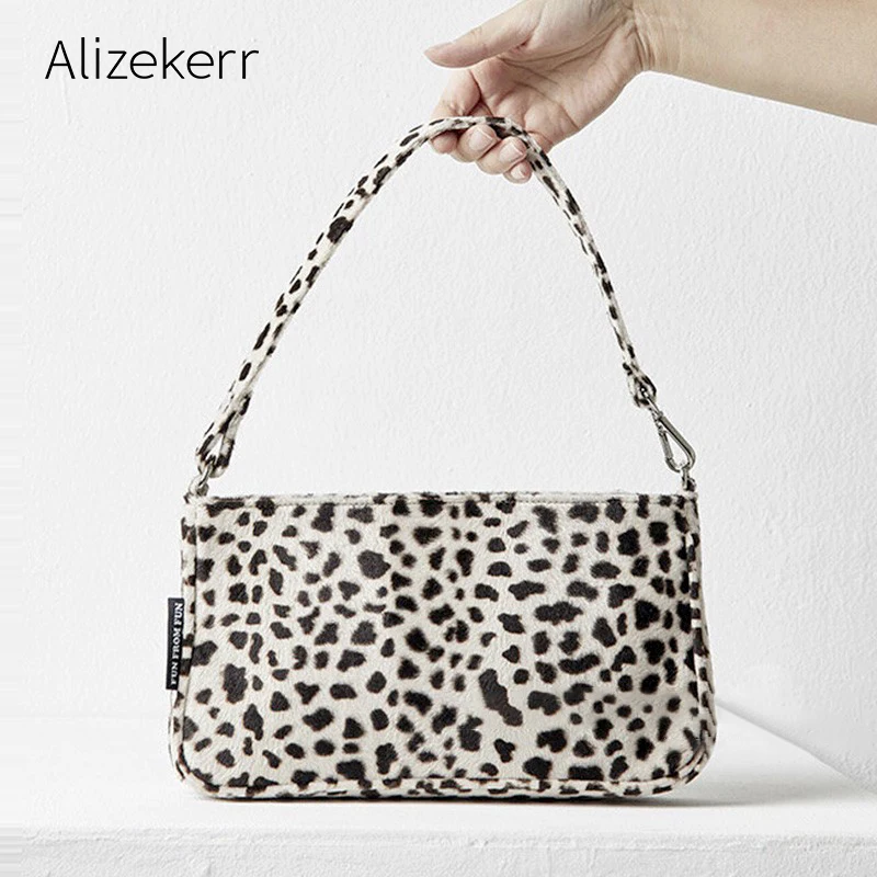 Ретро леопардовая плечевая сумка с принтом женская 2019 трендовая мягкая