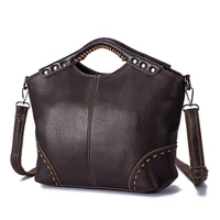 oln real leather famous brand high quality luxury ladies vintage design handbag shoulder bag women female elegant crossbody bag