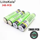 Литиевая аккумуляторная батарея LiitoKala 18650, 3400 мА ч, NCR18650B, 3,7 в, 3400 мА ч, 18650