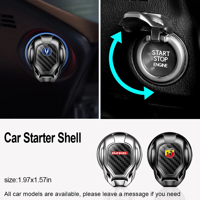 

Car Engine Start Stop Button Protective Cover Sticker For Mercedes benz AMG w204 w203 w212 w211 w124 w210 GLC GLE E CLA W205