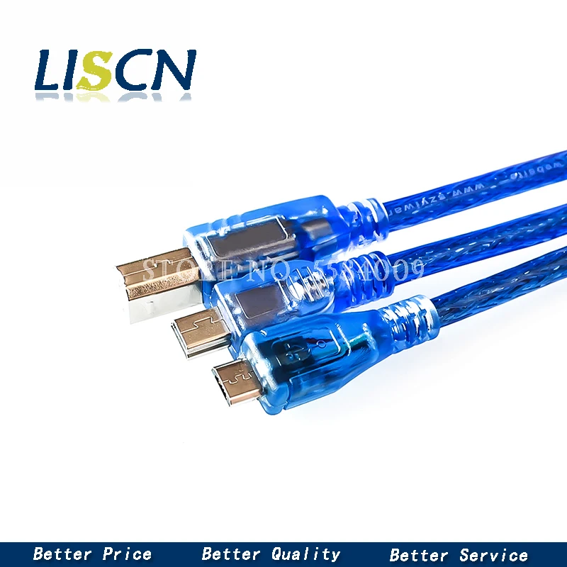 30 см USB кабель для Uno r3/Nano/MEGA 2560/Leonardo/Pro micro/DUE Blue высокого качества USB/Mini USB/Micro 0 3 m Arduino