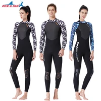 new diving suit male 3mm one piece warm snorkeling mother suit sunscreen female outdoor snorkeling surfing long sleeved swimsuit