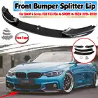 4 шт. передний бампер автомобиля губ отражающая средства ухода за губами Сплиттер Комплект Диффузор тела спойлер для BMW 4 серии F32 F33 F36 M-SPORT M-TECH 2014-2020