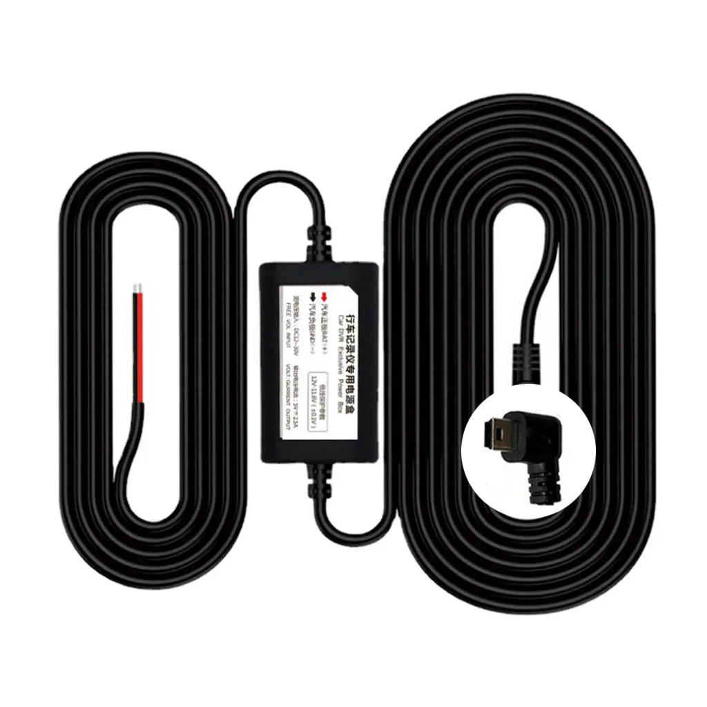 OOTDTY микро мини USB жесткий провод предохранитель для видеорегистратора 12V 30V до 5V GPS