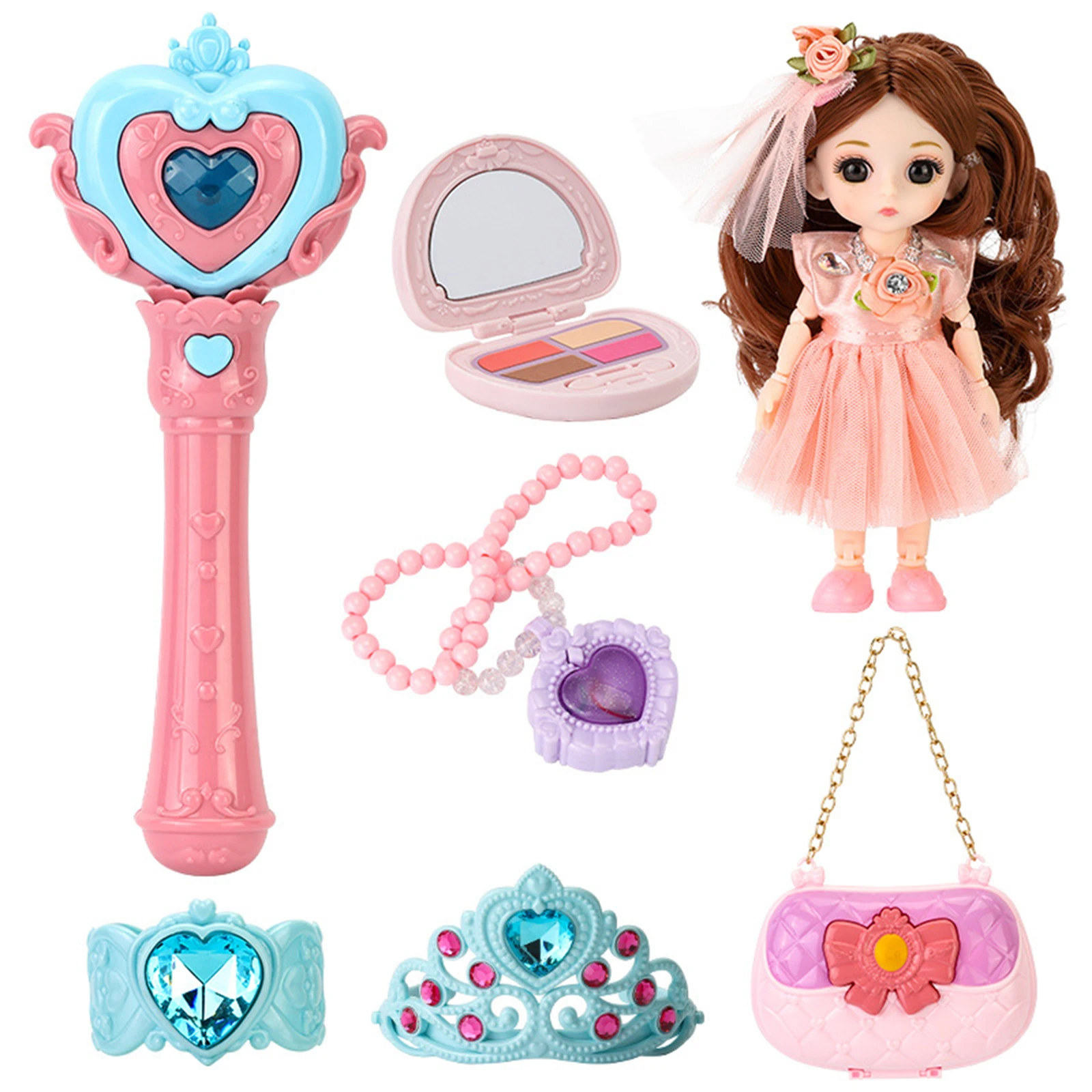 

Милая креативная маленькая девочка фея палочка Модная Кукла Сумочка принцесса браслет ролевая игра наряд подарок на день рождения