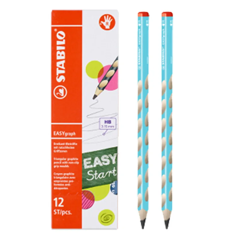 12 шт./компл. Stabilo EasyGraph эргономичный графитовый карандаш HB безопасные нетоксичные