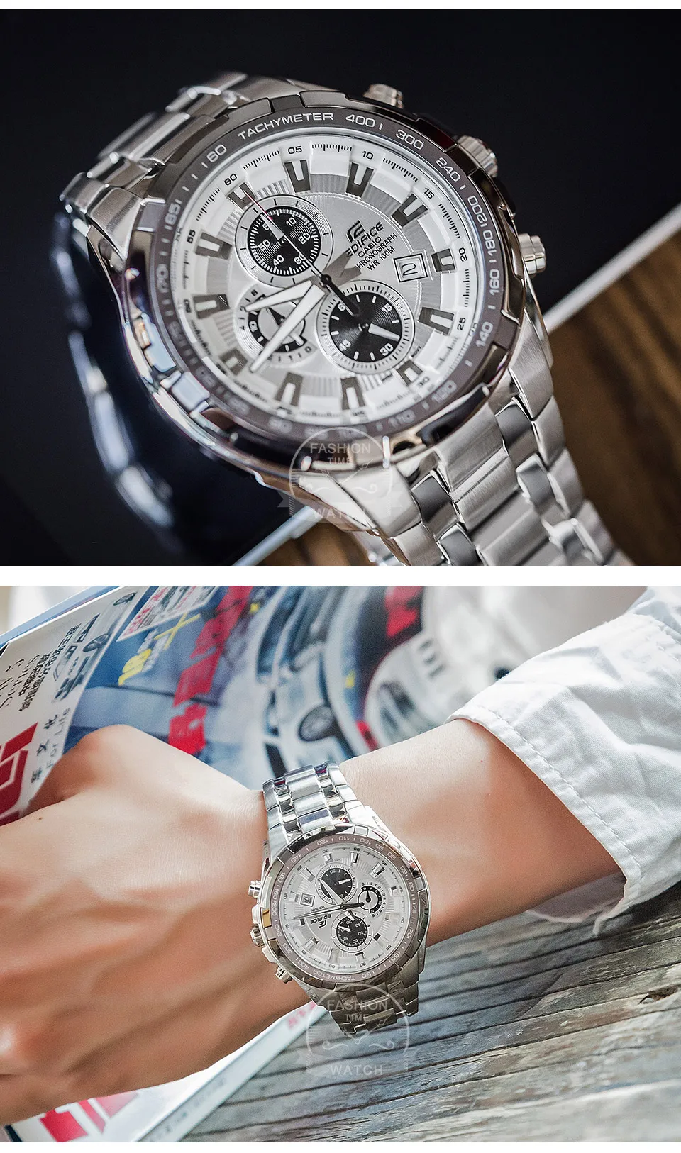Часы Casio Edifice часы мужские лучший бренд класса люкс кварцевые часы водонепроницаемые световой хронограф мужские часы F1 гоночный элемент спортивные военные часы relogio masculino reloj hombre erkek kol saati ef539