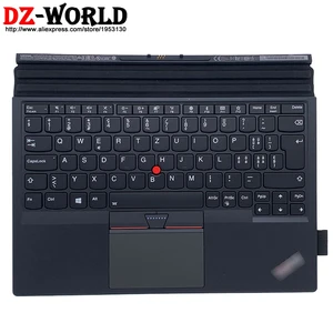 new original silver ch swiss base portable backlit thin keyboard for lenovo thinkpad x1 tablet 1st 2nd gen 01ay228 sm10m68928 free global shipping