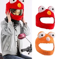 new innovative motorcycle helmet cover for outdoor universal in size fun furry personalized riding motorcycle helmet plush cover