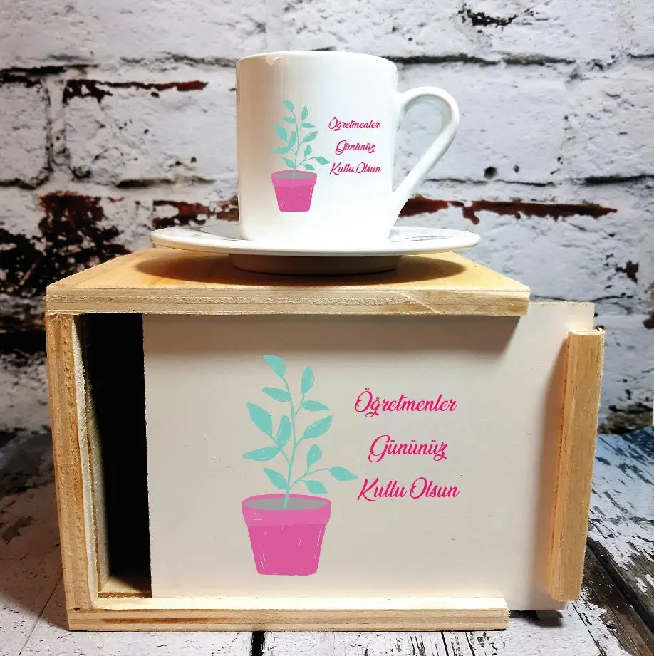 

Teachers Day Wood Boxed Coffee cup