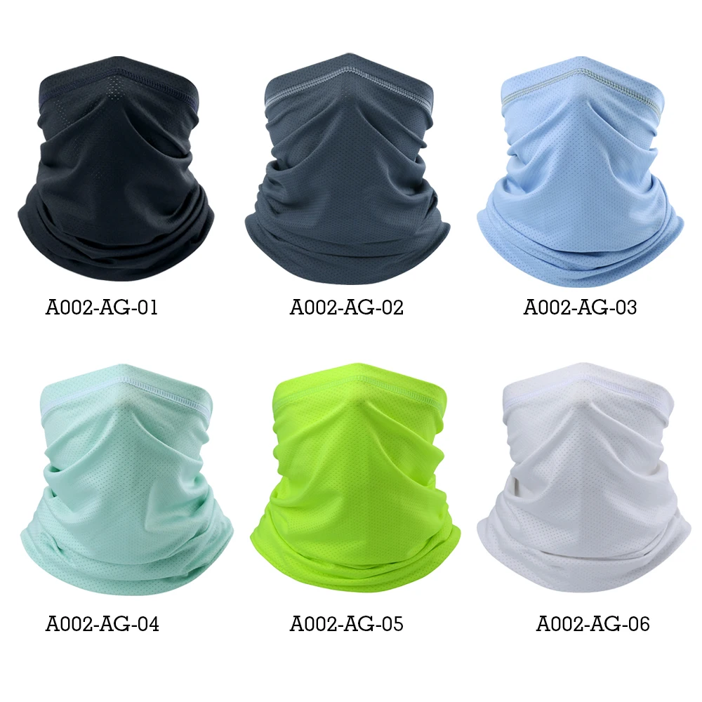 Summer Mesh Face Bandana Tube Scarf Hiking Half Mask Cover Neck Gaiter Bicycle Sports Running Cycling Cool Sun UV Men Women | Спорт и