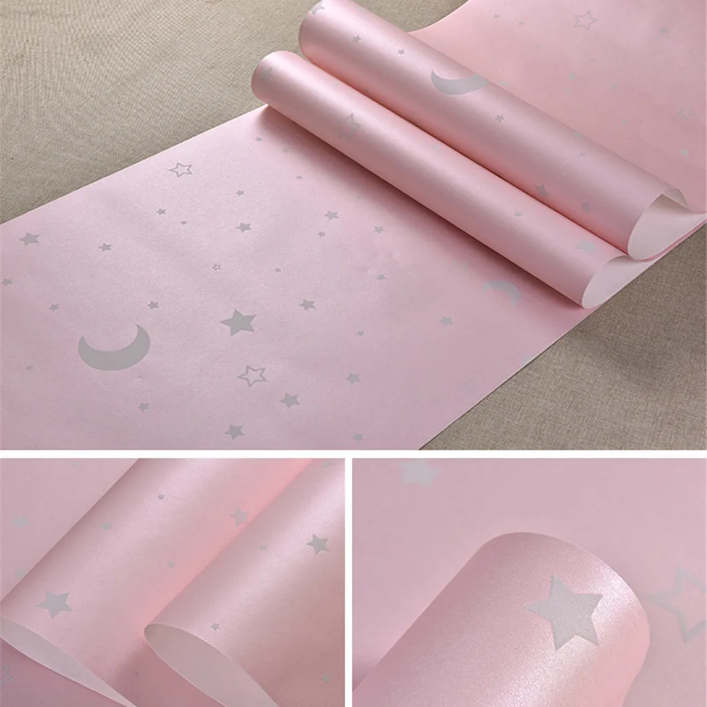 

#38 Living Room Luminous Non-Woven Wallpaper Home Environmental Fluorescent Wall Stickers Children's Room Bedroom Home Decor