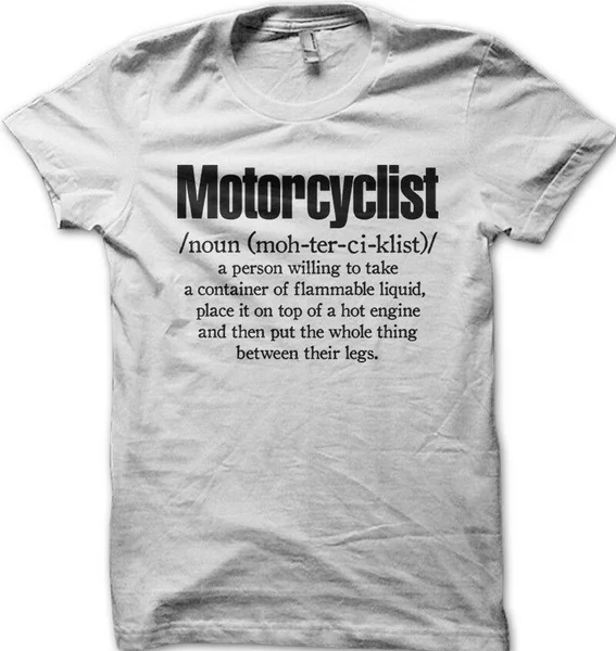 

Aprilia RSV4 racing motorcyclist biker definition white cotton t-shirt 01187