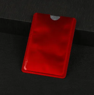 HJKL 6 шт. Rfid кошелек блокирующий замок держатель для банковских карт Id Чехол для банковских карт защита металлический кредитный NFC Держатель алюминий 6,3*9,1 см - Цвет: 6PCS F