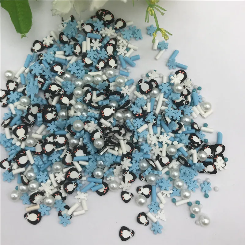 Набор снежинок в виде пингвина для рождественской елки 20 г товары творчества