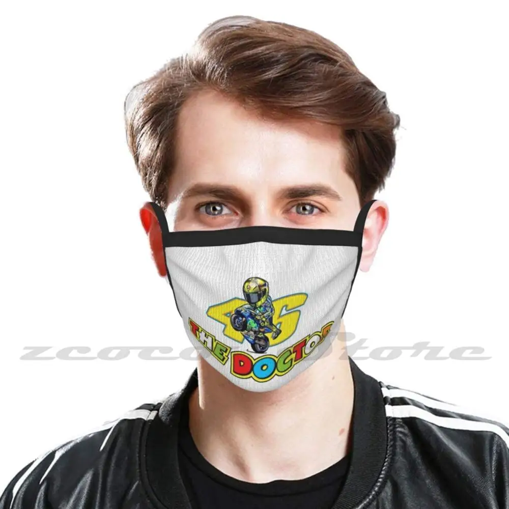 Fans Club Ross1 Mask Adult Child Washable Pm2.5 Filter Logo Creativity The Vinales Factory Racing Revs Heart Sbk Vials |