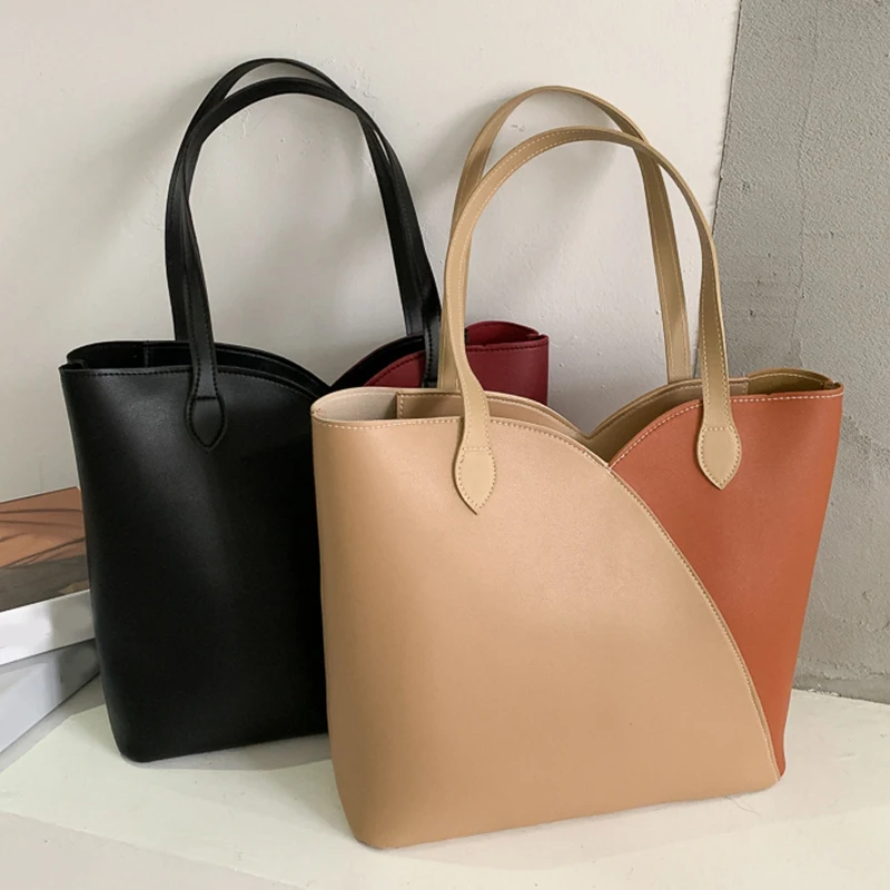 

ASDS-Fashion Women's Handbag Large Capacity Travel Leisure Shoulder Bag Luxury High Quality PU Leather Tote Bag