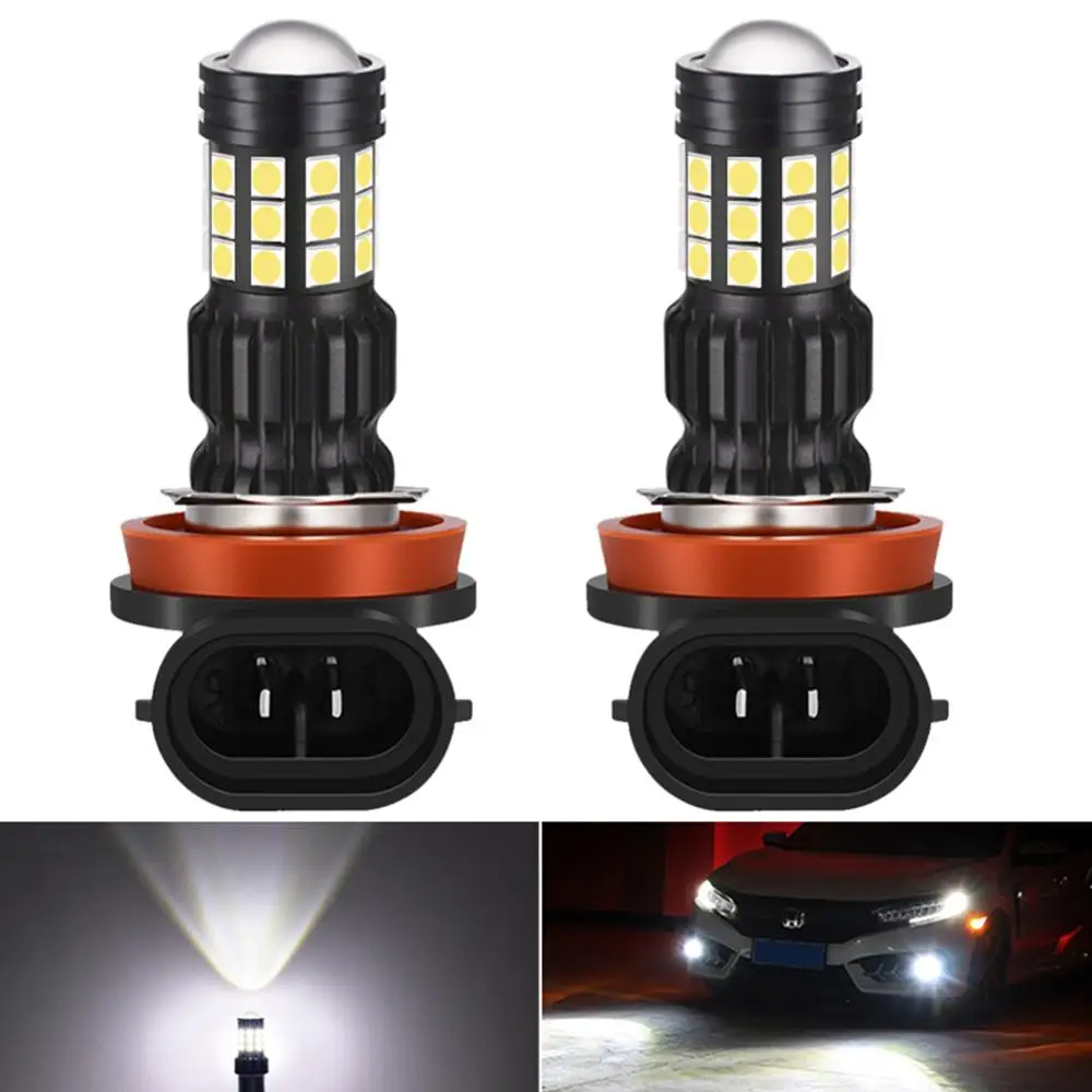 

2PCS 1800Lm H11 H8 H9 LED Car Lights LED Bulbs 9005 HB3 White Daytime Running Lights DRL Fog Light 6000K 12V Driving Lamp