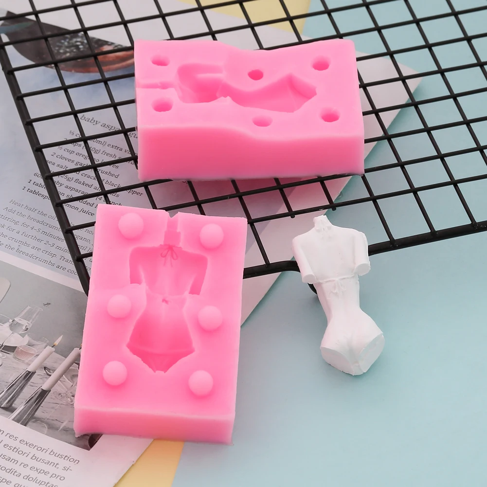 Кукла средства ухода за кожей 3D силиконовая форма для фонданов, шоколада для декорирования торта глины пресс-форма для мужские и женские DIY Инструменты для выпечки для свадьбы