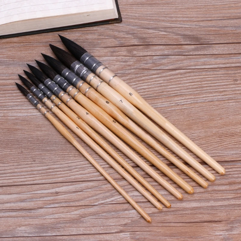 

Handmade Squirrel's Hair Artist Watercolor Paint Brush For Watercolor Art Supply