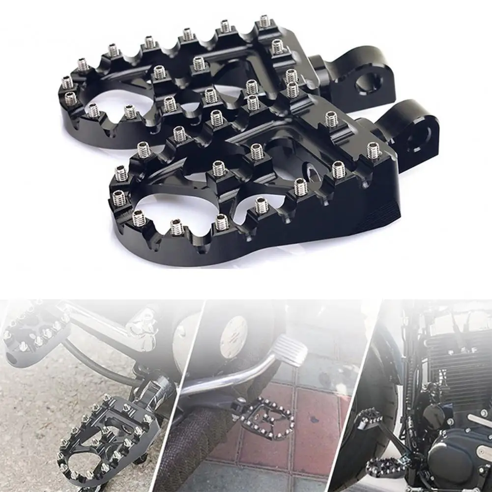 

Motorcycle MX Style Footrests Foot Peg Pedals Motorbike Modification Accessory