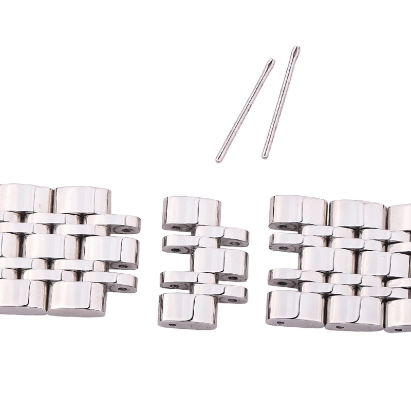 Stainless Steel Watchband Bracelet Women Men Silver Polished Solid Metal Watch Accessories Strap 18mm 20mm 22mm 24mm