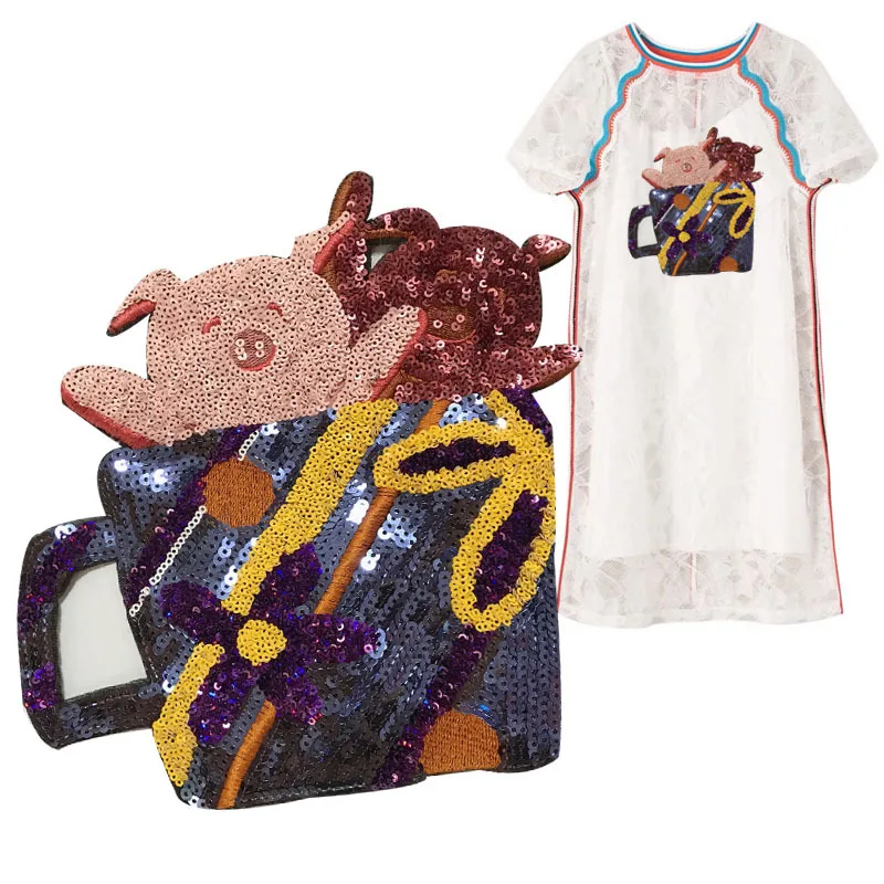 Милые патчи маленькие животные одежда крутые картины Diy девушка DIY Футболка