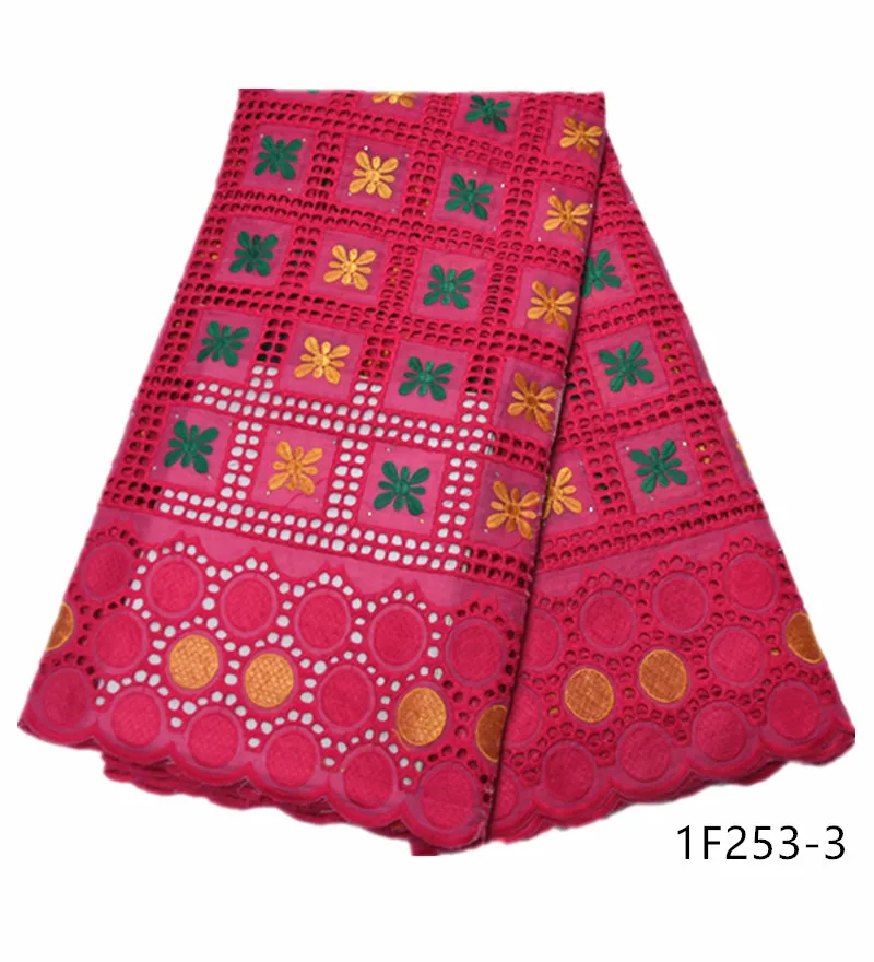 

new design african voile lace fabric 2020 high quality swiss voile lace cotton african lace Fabric with stones 1F253