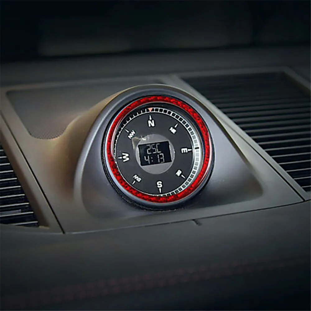 

Dashboard Clock 2014-2019 Trim Accessory Carbon Fiber Interior Surrounding