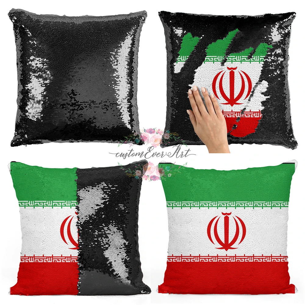 Иран персонализированные пользовательские изображения накидка для подушки