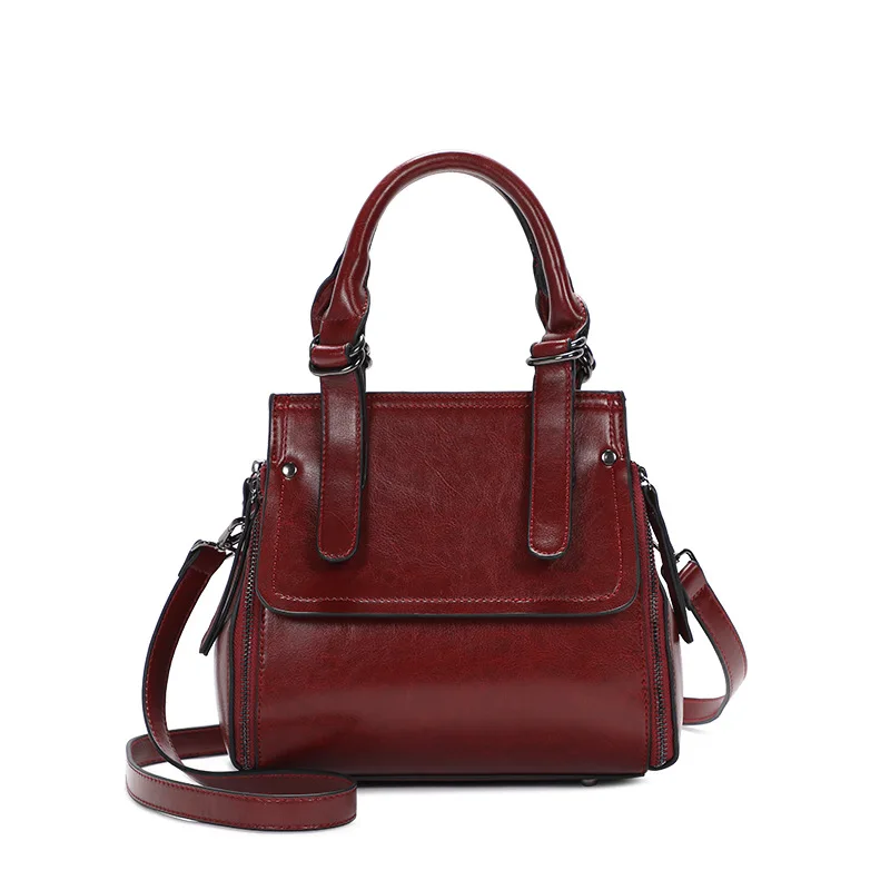 

New simple PU leather handbags 2021 fashion ladies handbags, women's bags, women's diagonal one-shoulder cowhide bags