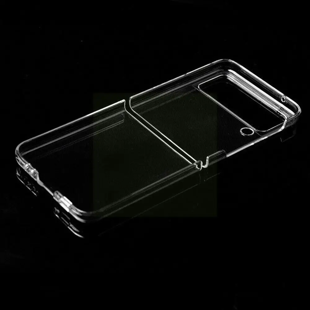 

Glossy Transparent Phone Cases For Z Flip3 5g Fold2 Protective Sleeve Cover Pc High Ultra-thin Back Clear Permeability I1a2