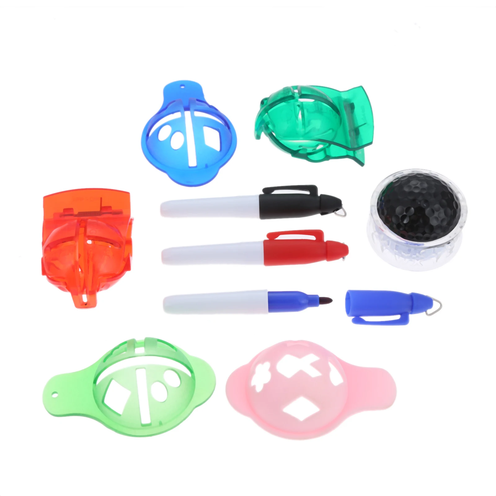 Набор инструментов для рисования игры в гольф с 3 пластиковыми