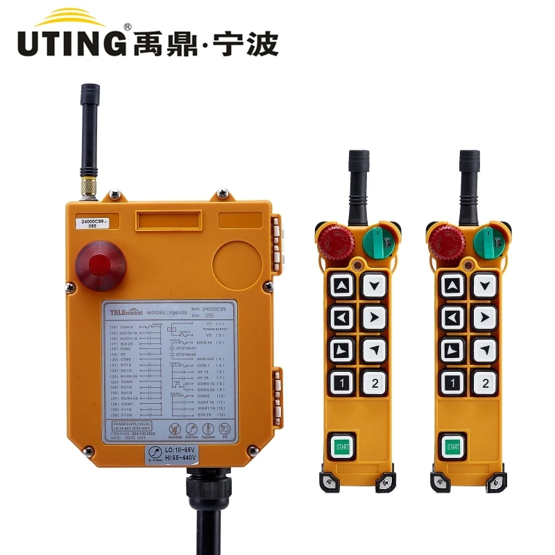UTING TELE control F24 8S Control ler (2 передатчика + 1 приемник) Промышленное беспроводное радио 8