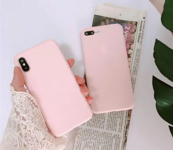 Матовый Мягкий силиконовый чехол Wixcen оранжевого цвета для телефона Iphone 7 7plus 6s 8 Xs