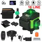 Лазерный уровень ZEAST 4D, 16 линий, 2 аккумулятора, 360 градусов