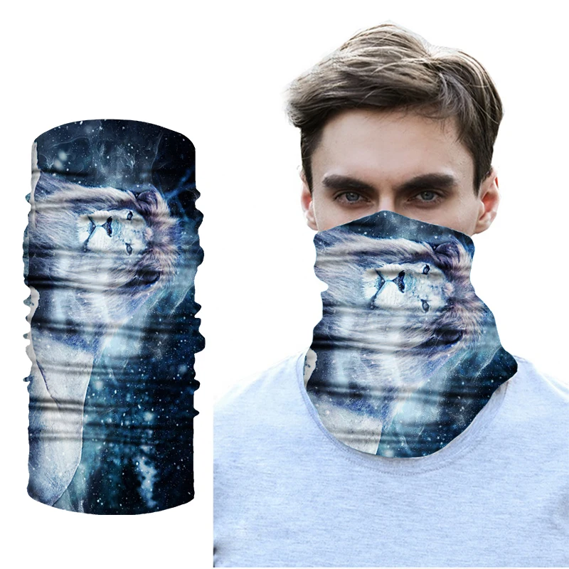 

New Fashion Outdoor Mens Magic Scarf Headband Scary Clown Skeleton Head Scarf Bandana Climbing Hiking 3D Animal Bandana Scarf