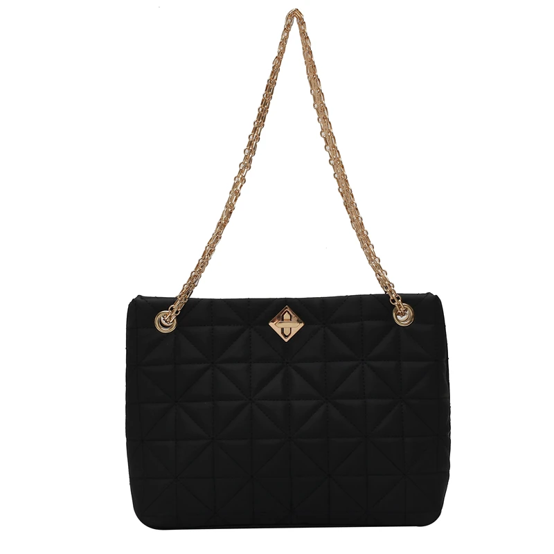 

Large Capacity Shoulder Bag Bags For Women 2020 New Winter Travel Bags PU Leather Diamond Lattice Design Messenger Bag Bolsos