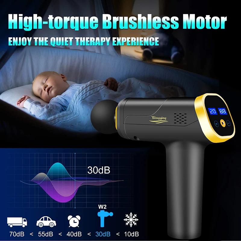 

Massage Gun massager gun Neck Massager Vibration Fitness Equipment Noise Reduction Design Electric Massager Relax Muscle