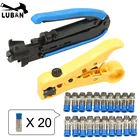 Новинка, многофункциональный инструмент, плоскогубцы для зачистки проводов, коаксиальный кабель, зажим холодного отжима RG59 RG6, Набор плоскогубцев для зачистки проводов