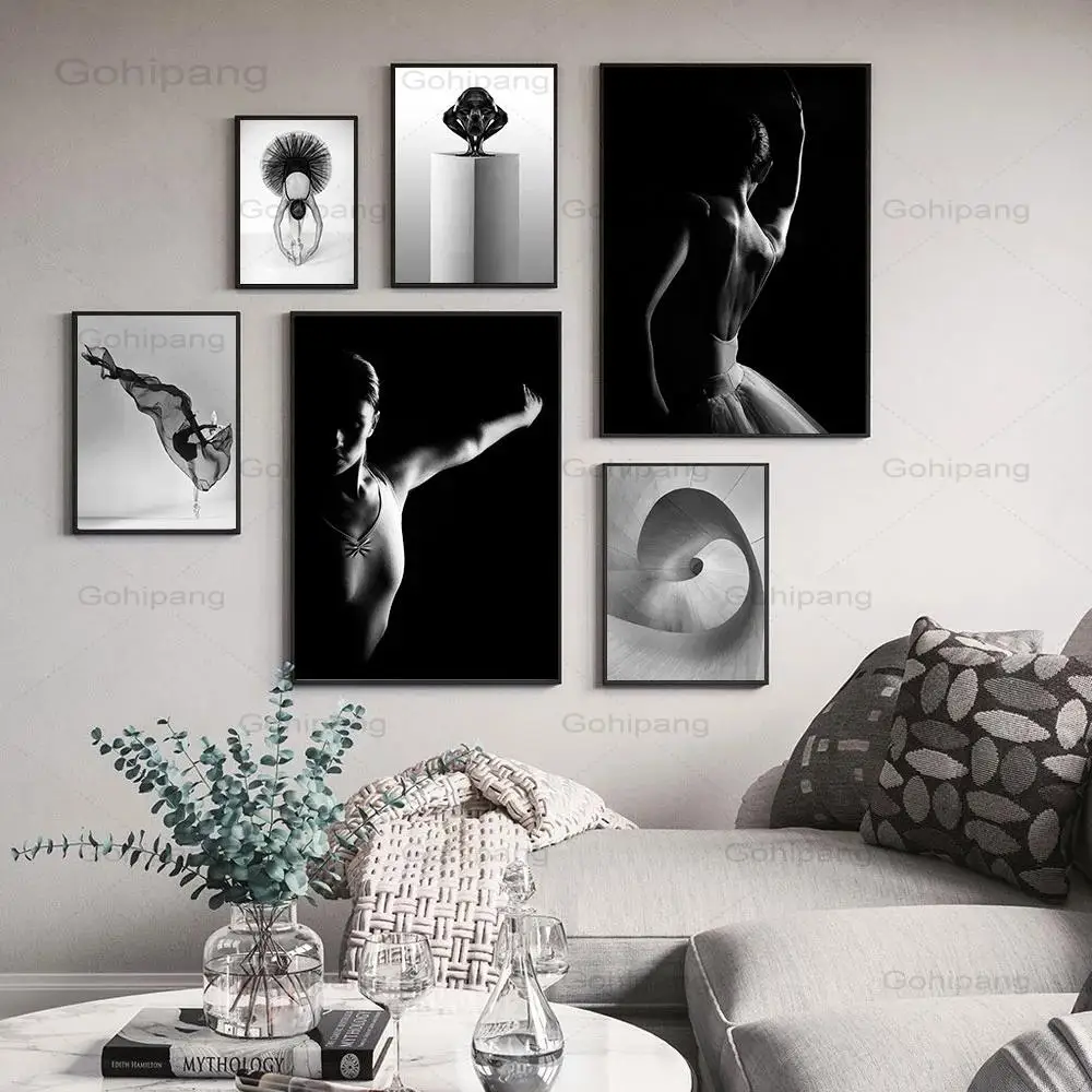 Картина на холсте элегантный балетный постер для танцев печать фото в