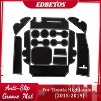 cup holder for toyota highlander xu50 accessories 2015 2019 non slip anti dust cup holder inserts center console liner mats
