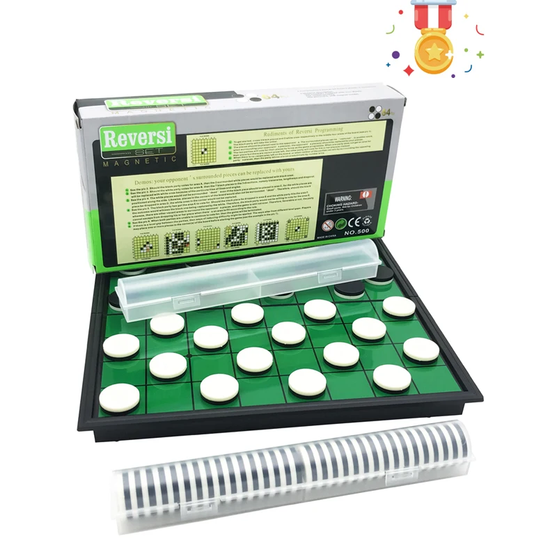 64 шт. Новый магнитный складной портативный Шахматный набор Reversi Othello