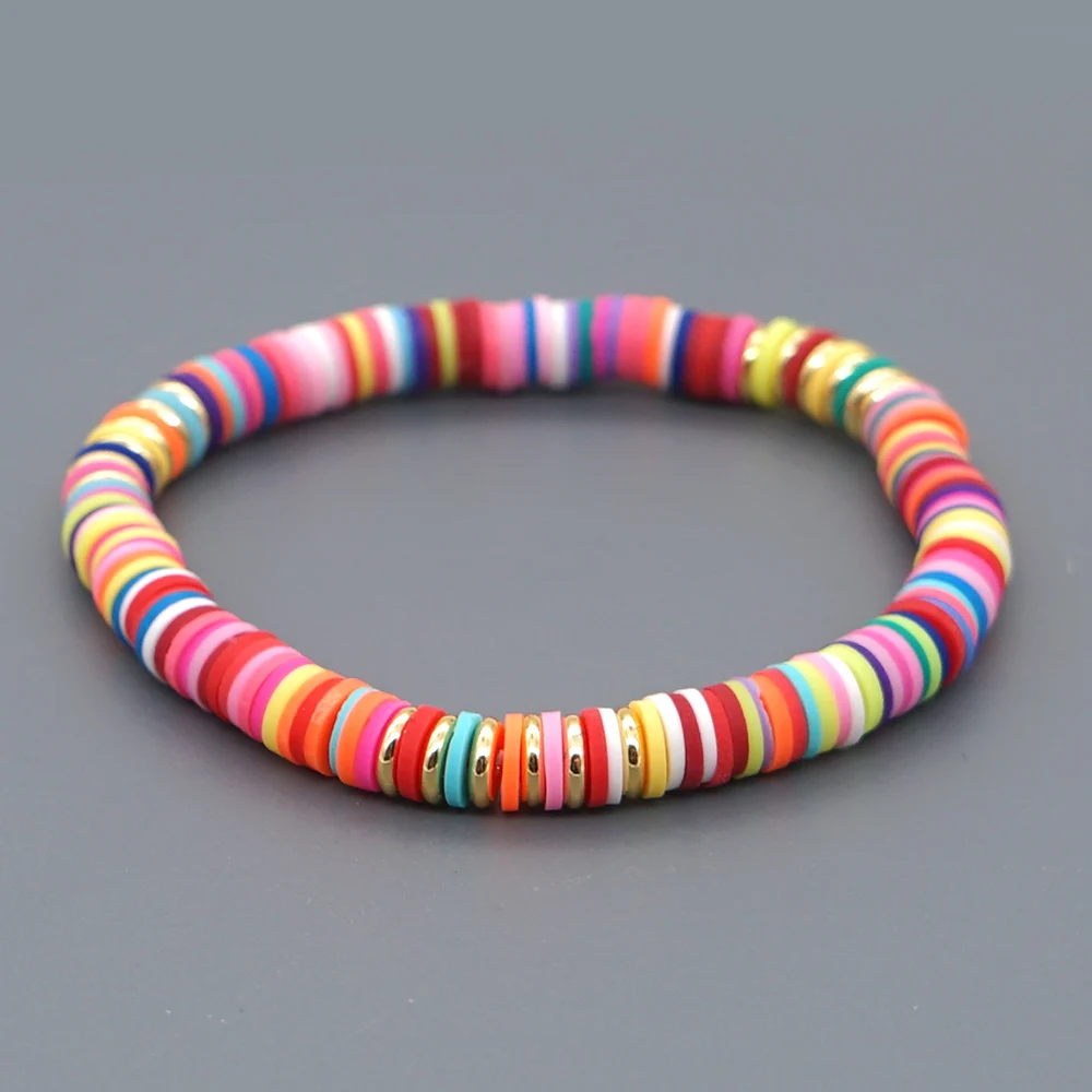 

GO2BOHO Bracelet For Women Bohemian Armbanden Femme Delica Bracelets Heishi Disc Beads Pulseras Handmade Boho Jewelry Color