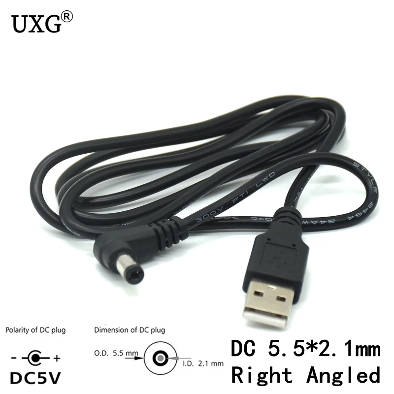 USB разъем питания постоянного тока преобразует в 5 5*2 1 мм/постоянный ток 5x2 мм