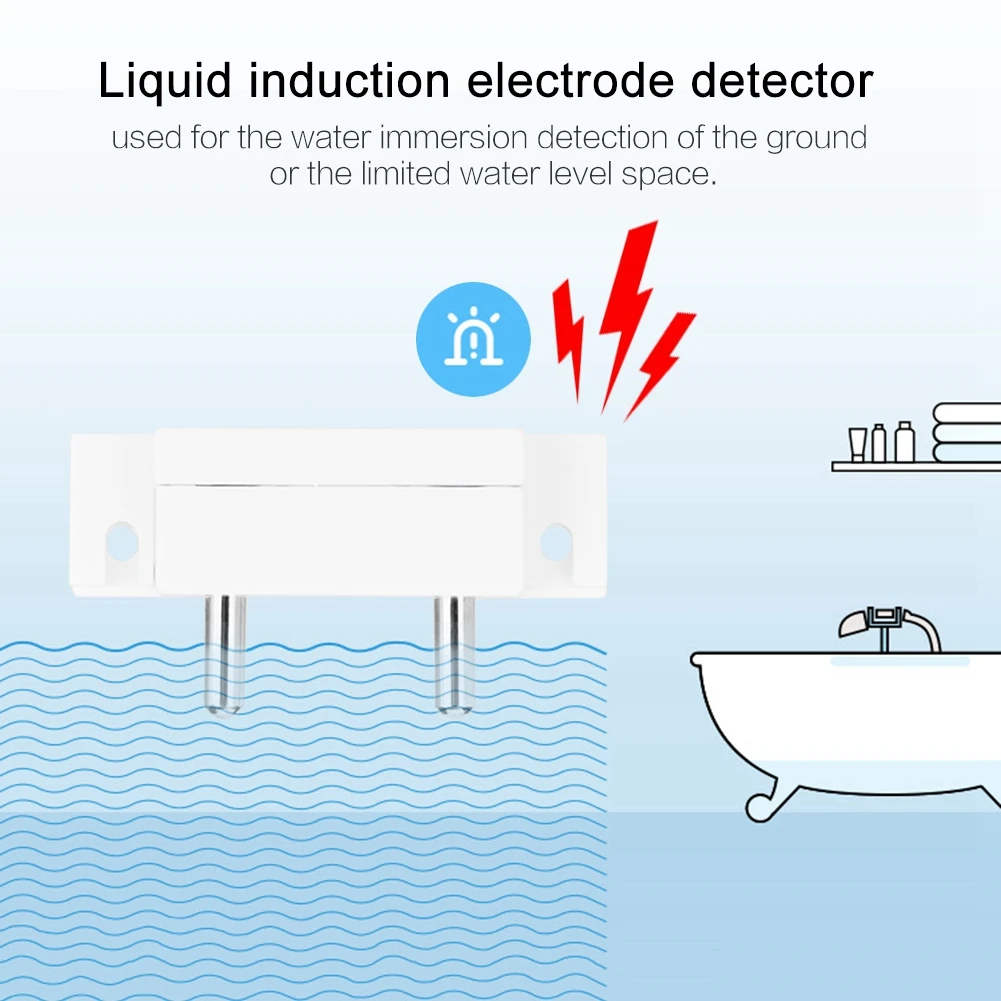 

Water Leakage Sensor Flood Leak Liquid Detector Probe Alarm for Home Farm Security Anti-corrosion water alarm system